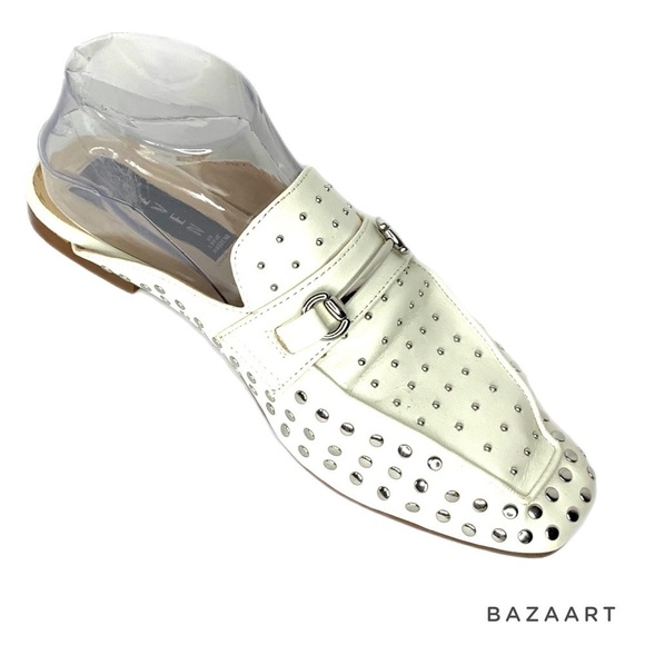 Steve By Steve Madden White Rilee Slip-on Mule Sz 8 - Picture 2 of 7